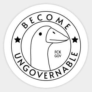 Become Ungovernable Sticker